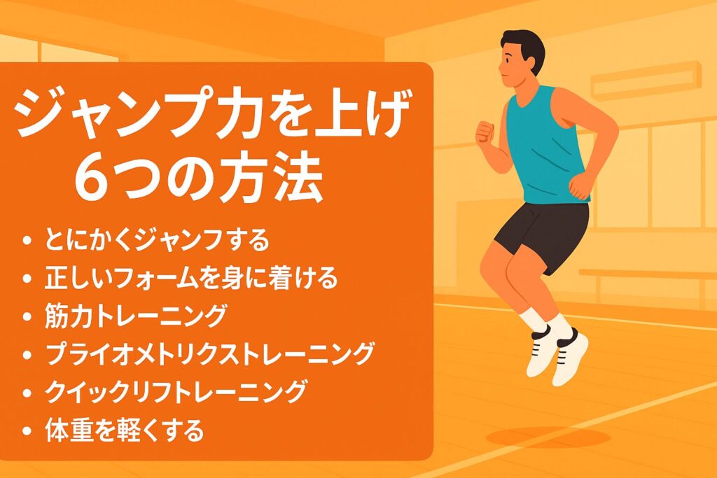 ジャンプ力を上げる6つの方法