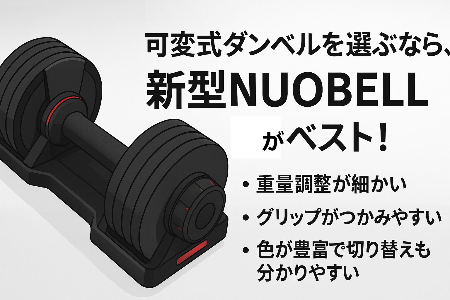 まとめ:可変ダンベルを買うなら新型のNUOBELLがおすすめ!