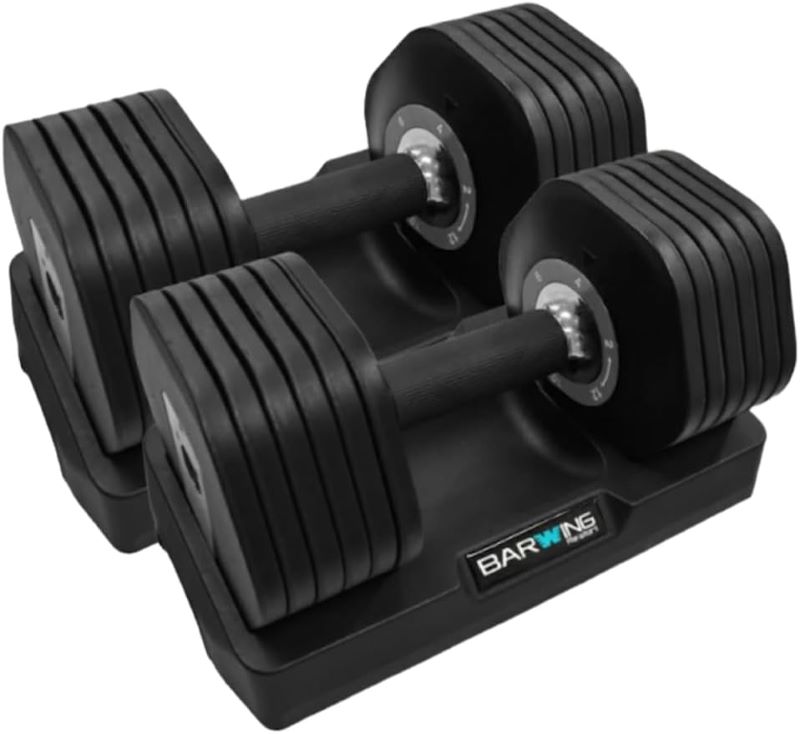 可変式ダンベル 32kg 2個セット筋トレ器具 アジャスタブル 可変式 